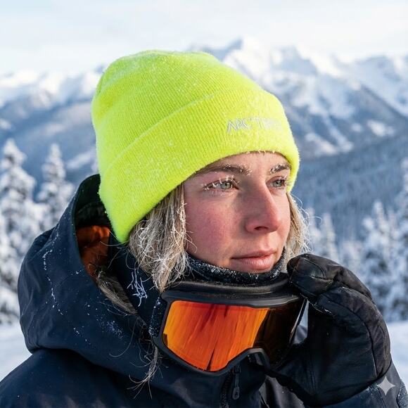 Arc’teryx Word Toque Beanie – Euphoria Yellow Ski Snowboard Hat – One Size – New - Picture 2 of 6